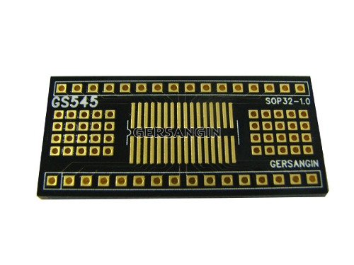 [GS545] SOP 32 - 1.0mm (600mil) 변환기판 | 파츠바다 - 모든 전자부품의 정답