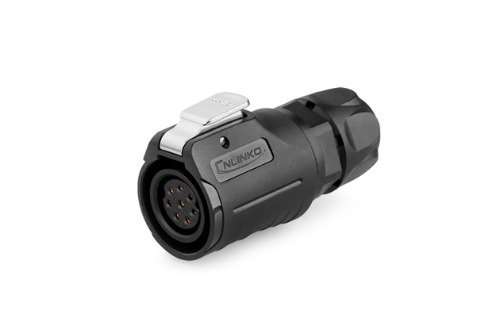 16파이 방수 커넥터 9핀 Female 플러그  LP-16-J09PE-02-001   [CNLINKO] | 파츠바다 - 모든 전자부품의 정답