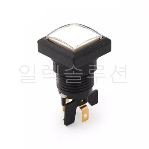 33x33 오락기 아케이드 화이트 LED  푸쉬 스위치  사각 | 파츠바다 - 모든 전자부품의 정답