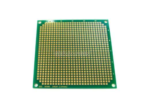 [GG2] 80 x 80 사각만능기판 _양면_GOLD | 파츠바다 - 모든 전자부품의 정답