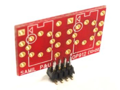 [OP912] To-99 to Dule Op-Amp SMD Adapter 변환기판 | 파츠바다 - 모든 전자부품의 정답