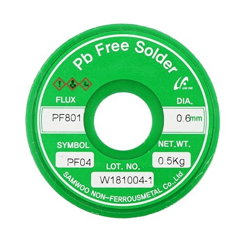 삼우비철 고품질 PF04 무연실납 솔더 0.6mm 500g | 파츠바다 - 모든 전자부품의 정답