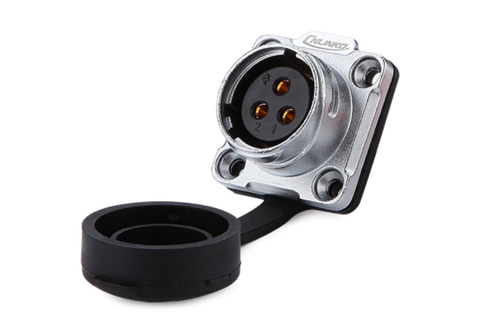 20파이 방수 커넥터 3핀 Female 소켓  DH-20-J03SX | 파츠바다 - 모든 전자부품의 정답