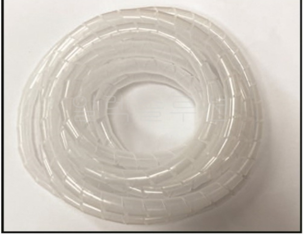 JDH-3   반투명  헬리컬밴드  돼지꼬리밴드 케이블 전선정리    5m | 파츠바다 - 모든 전자부품의 정답