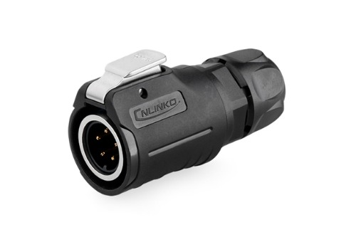 16파이 방수 커넥터 5핀 Male 플러그  LP-16-C05PE-01-001   [CNLINKO] | 파츠바다 - 모든 전자부품의 정답