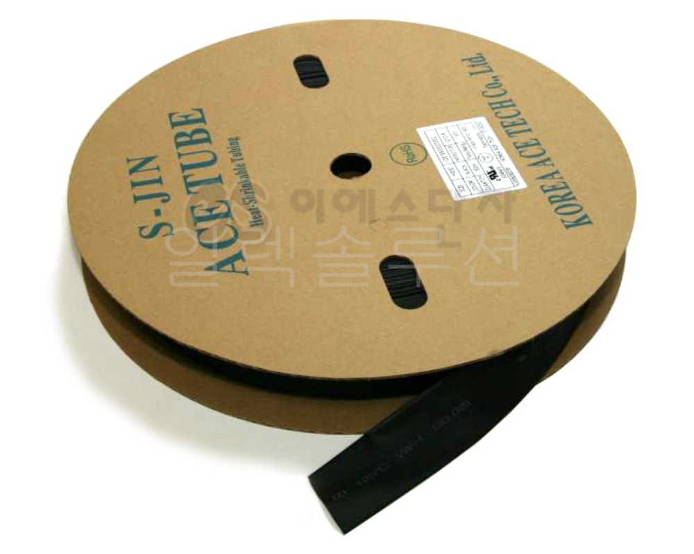 S-J1  2.5파이 흑색  100m  열수축튜브 Heat Shrink Tubing | 파츠바다 - 모든 전자부품의 정답