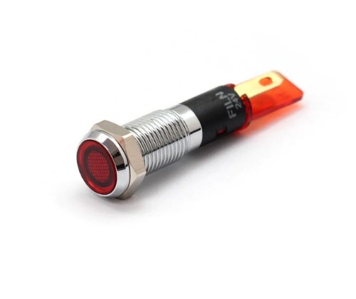 8파이 레드 LED 표시등 램프 시그널 인디게이터  단자 타입 | 파츠바다 - 모든 전자부품의 정답