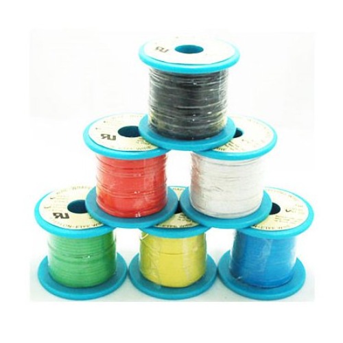 테프론 단선랩핑와이어 0.50mm(AWG24) 백색 50M | 파츠바다 - 모든 전자부품의 정답