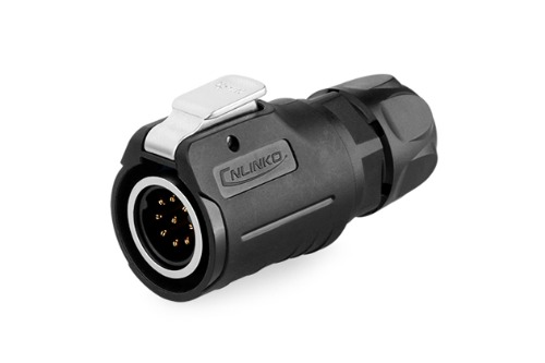 16파이 방수 커넥터 9핀 Male 플러그  LP-16-C09PE-02-001   [CNLINKO] | 파츠바다 - 모든 전자부품의 정답