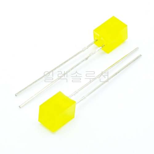5X5 사각 발광 다이오드 LED  옐로우 Yellow | 파츠바다 - 모든 전자부품의 정답
