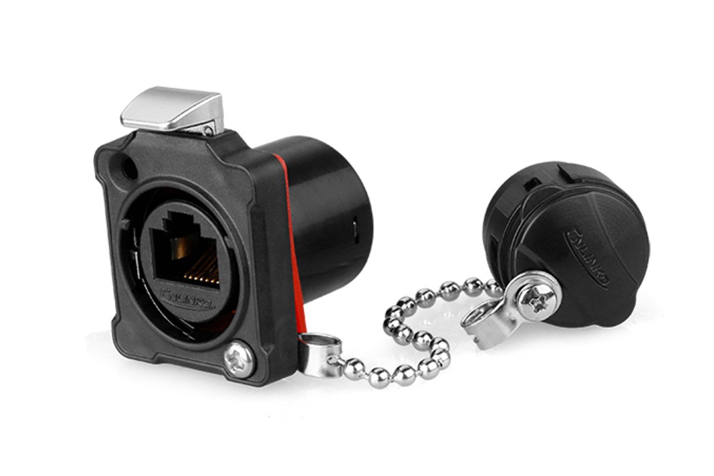 24파이 방수 커넥터 RJ45  Female 소켓  BD-24-J-RJ45-213-SX | 파츠바다 - 모든 전자부품의 정답