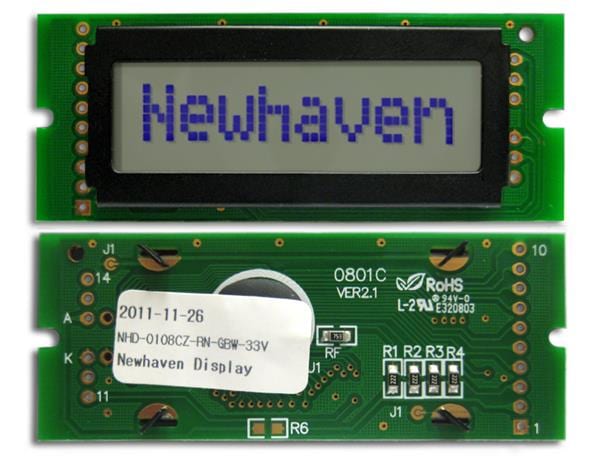 NHD-0108CZ-RN-GBW-33V | 파츠바다 - 모든 전자부품의 정답