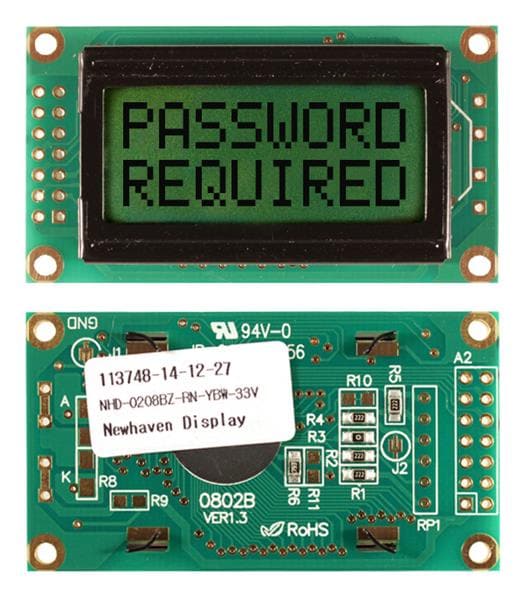 NHD-0208BZ-RN-YBW-33V | 파츠바다 - 모든 전자부품의 정답